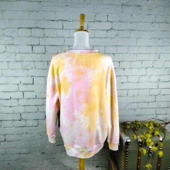 Wildfox Cotton Candy Wash Tie Dye Sweatshirt Small - Picture 3 of 8